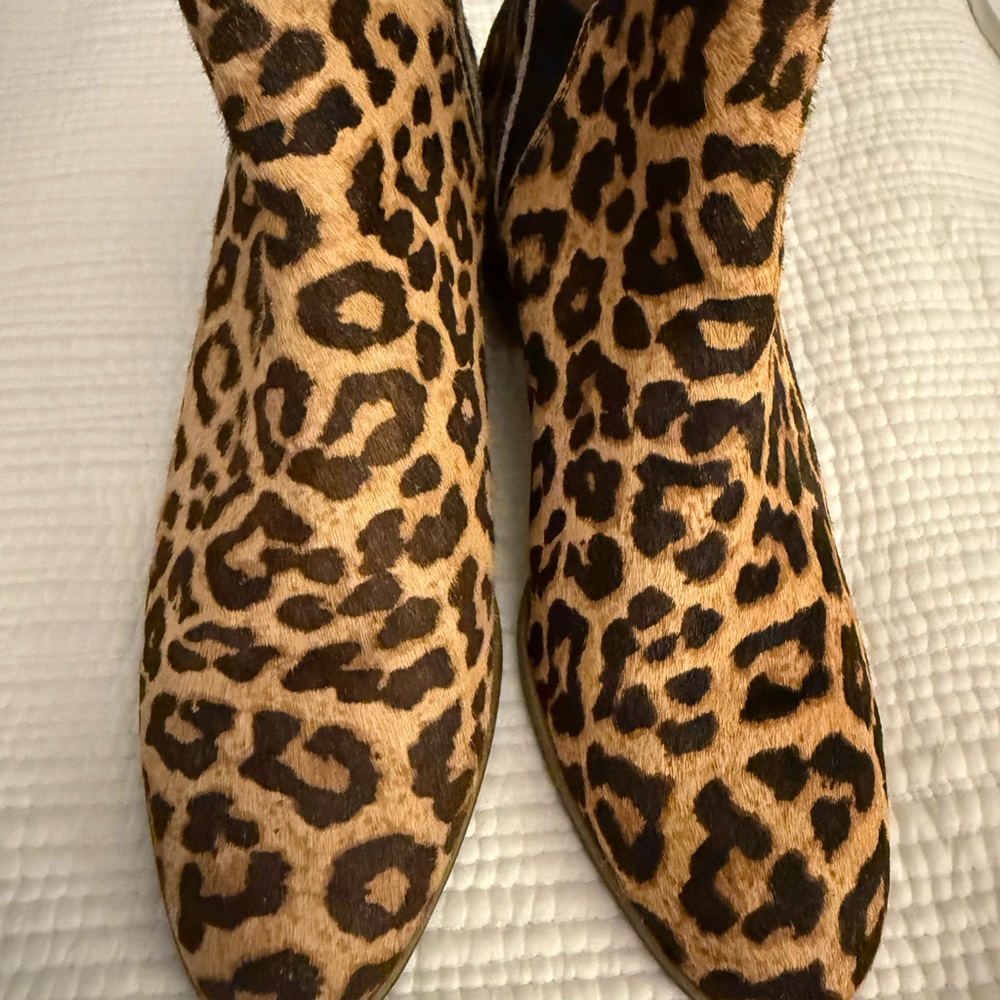 Leopard Print Ankle Boots - Picture 2 of 3